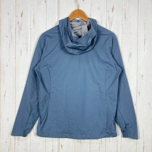 【Women's L グレー系】 Finetrack ( ファイントラック ) フロウ ラップ フーディ Flow Wrap Hoody ブルーグレー エバーブレスエア ニットラミネート ナイロン ウェア トップス アウター ジャケット ソフトシェル z0006112