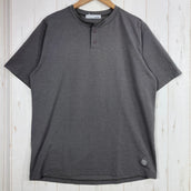 【Men's L グレー系】 Narifuri ( ナリフリ ) NFC アクティブ メッシュ ヘンリーネック Tシャツ ポリエステル ウェア トップス インナー シャツ ロングスリーブTシャツ クルーネック 化繊 z00059302 化繊 ロングスリーブTシャ
