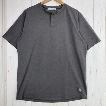 【Men's L グレー系】 Narifuri ( ナリフリ ) NFC アクティブ メッシュ ヘンリーネック Tシャツ ポリエステル ウェア トップス インナー シャツ ロングスリーブTシャツ クルーネック 化繊 z00059302  化繊 ロングスリーブTシャ