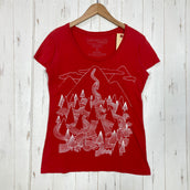 【Women's S レッド系】 Patagonia ( パタゴニア ) オーガニックコットン リバー ショートスリーブ ティー Organic Cotton River Short Sleeve Tee オーガニックコットン ウェア トップス インナー シャツ ショ