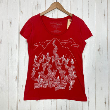 【Women's S レッド系】 Patagonia ( パタゴニア ) オーガニックコットン リバー ショートスリーブ ティー Organic Cotton River Short Sleeve Tee オーガニックコットン ウェア トップス インナー シャツ ショ