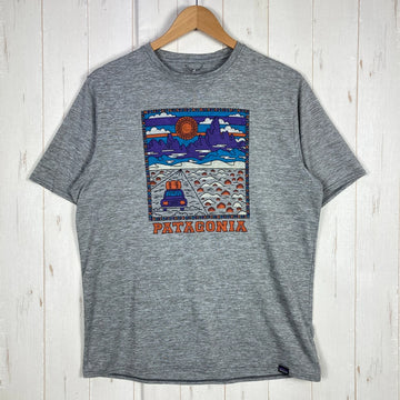 【Men's M グレー系】 2020 Patagonia ( パタゴニア ) キャプリーン クール デイリー グラフィック シャツ Capilene Cool Daily Graphic Shirt SRFE ポリエステル ウェア トップス インナー シャツ シ