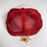 [One Size Red] 2015 Black Diamond Flat Bill Trucker Hat with Torch. Discontinued Model, Hard to Find. Organic Cotton. Apparel. Accessories. Headwear.