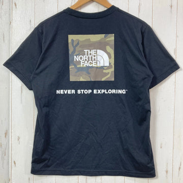 【Men's M ブラック系】 The North Face ( ザ・ノースフェイス ) ショートスリーブスクエアカモフラージュティー S/S Square Camofluge Tee ポリエステル ウェア トップス インナー シャツ ショートスリーブTシャツ クル - 0