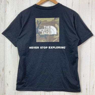 [Men's M, Black] The North Face S/S Square Camouflage Tee - Polyester, Apparel, Tops, Innerwear, Shirt, Short-Sleeve T-shirt, Crew Neck