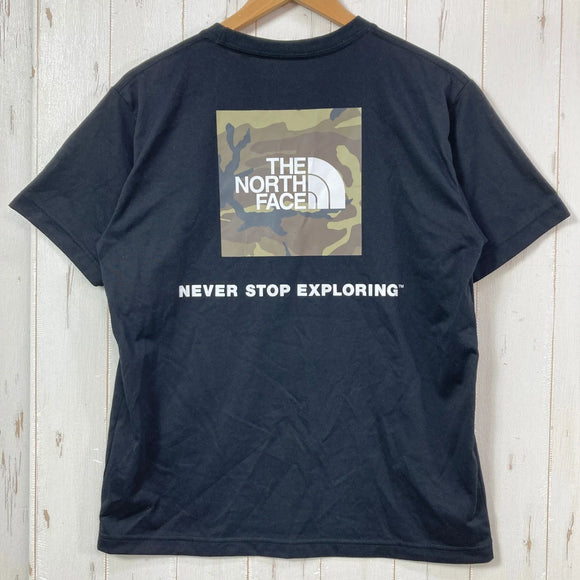 【Men's M ブラック系】 The North Face ( ザ・ノースフェイス ) ショートスリーブスクエアカモフラージュティー S/S Square Camofluge Tee ポリエステル ウェア トップス インナー シャツ ショートスリーブTシャツ クル