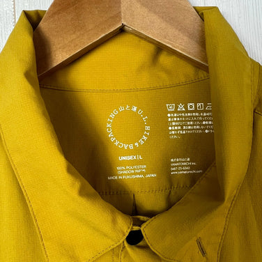 Yamatomichi UL 男女通用 L 码黄色衬衫，芥末黄，涤纶，长袖，合成纤维，上衣，内衣，z00054488