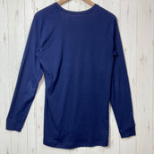 【Men's XL ネイビー系】 Montbell ( モンベル ) ジオライン L.W.ラウンドネックシャツ ポリエステル ウェア トップス インナー シャツ ロングスリーブTシャツ クルーネック 化繊 z00058472  化繊 ロングスリーブTシャツ クルーネッ