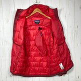 【Men's S レッド系】 2019 Patagonia ( パタゴニア ) マクロ パフ フーディー Macro Puff Hoody OXDR 生産終了モデル 入手困難 化繊ダウン ウェア トップス アウター ジャケット 化繊インサレーション z000601