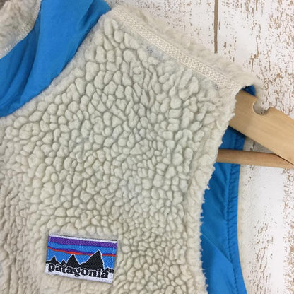 【Kid's L アイボリー系】 Patagonia ( パタゴニア ) キッズ レトロ エックス ベスト K'S Retro-X Vest 65617 International Kid's NLR ナチュラル×ラリマーブルー フリース ベスト トップス ウェア