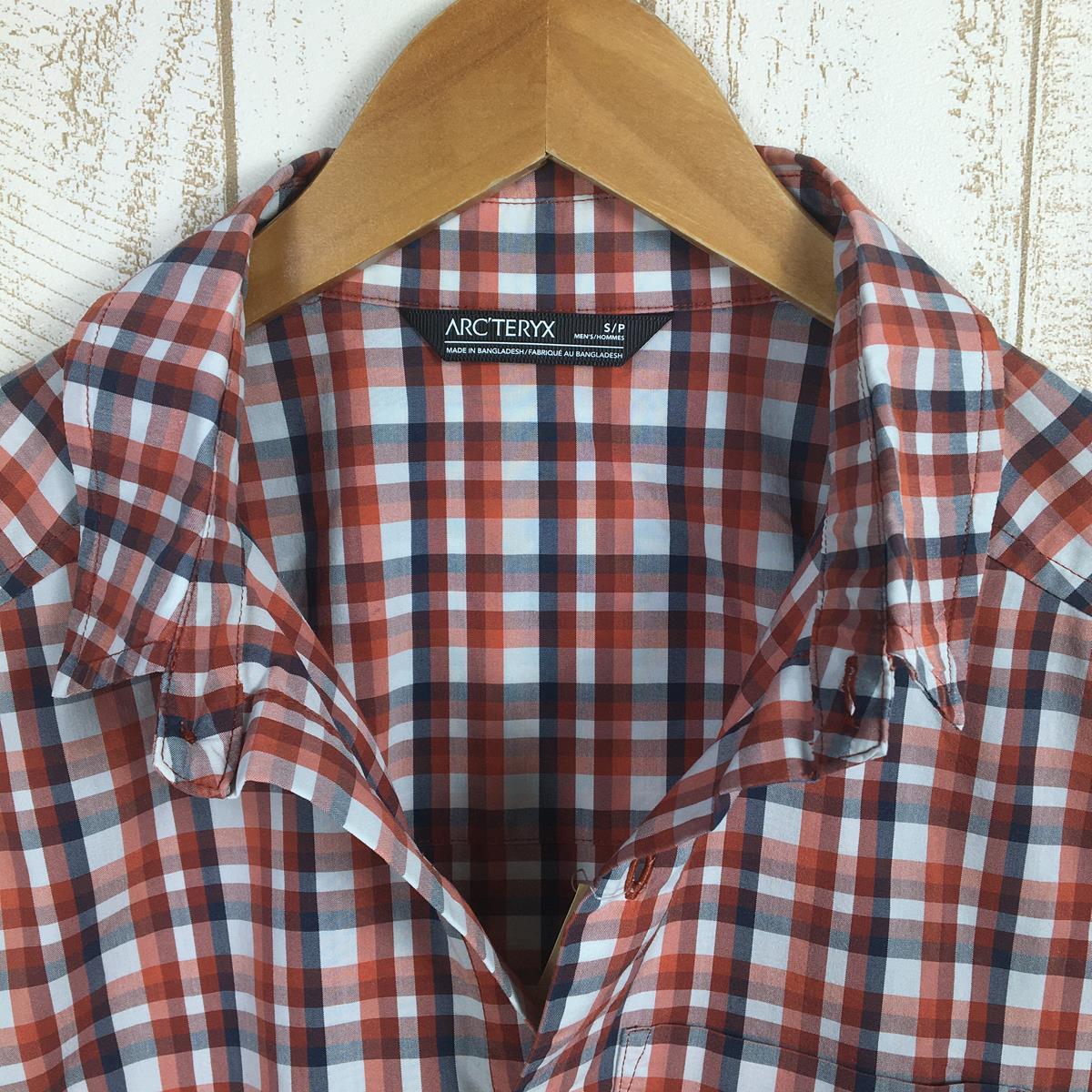 【Men's S レッド系】 Arcteryx ( アークテリクス ) ブローム ショートスリーブ シャツ Brohm Short Sleeve Shirt 17217/X000000616 International Men's  化繊 ショートスリーブシャツ