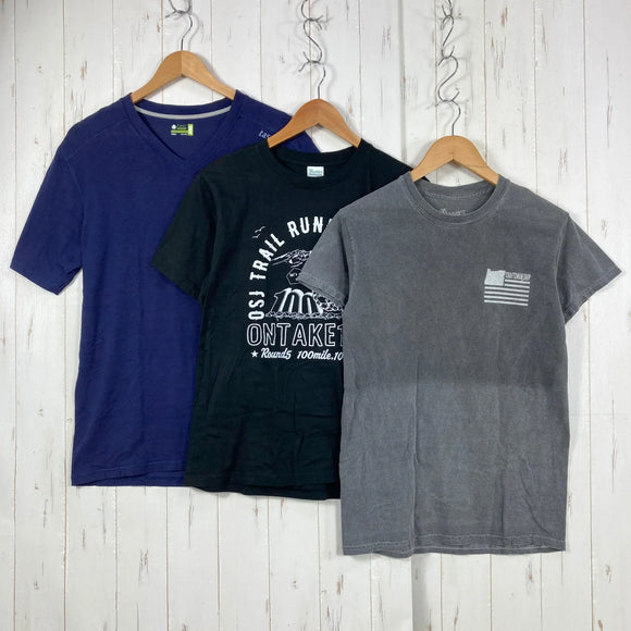 【Unisex S ネイビー系】 Tasc ( タスク ) ・ダナー他 コットン ティーシャツ 計3点セット バルク販売 卸売り ウェア トップス インナー シャツ ショートスリーブTシャツ クルーネック コットン z00059848  コットン ショートスリーブTシ