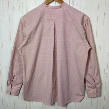 【女式 S 红色系】 Millet (米勒) 防蚊格纹立领长袖衬衫 Insect Barrier Check Stand Shirt Long Sleeve 聚酯纤维 户外服饰 上衣 内搭 衬衫