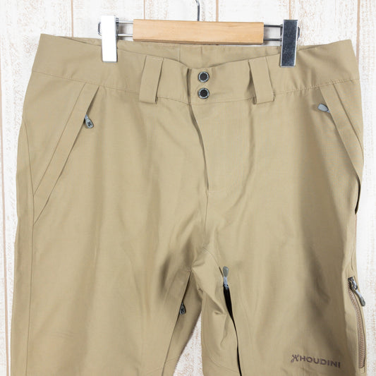 [Men's M Beige] Houdini Corner Pants Polyester Men's Waterproof and breathable Hardshell Long Pants Bottoms Wear