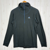 【Men's L ブラック系】 Finetrack ( ファイントラック ) メリノスピン サーモ フーディ Merinospin Thermo Hoody ポリエステル ウェア トップス インナー シャツ フーディ ウール z00055206  ウール フーディ