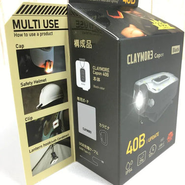 【OneSize ブラック系】 Claymore ( クレイモア ) キャップオン 40B Capon 40B 230ルーメン Usb充電 400Mah Ledキャップライト ヘッドランプ ランタン 投光器 Clp-210Bk CLP-210 Black ヘッドラン - 【公式】2ndGEAR（セカンドギア）Webショップ【登山用品・アウトドア用品専門 買取販売店】