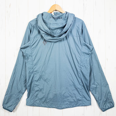 男式中号海军蓝 Black Diamond Alpine Start 连帽衫风暴蓝尼龙外套软壳 z00053399 风暴蓝软壳外套