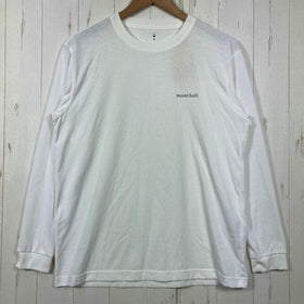 【Men's M ホワイト系】 Montbell ( モンベル ) WIC. ロングスリーブ T Wickron Long Sleeve T 吸汗速乾 UVカット ポリエステル ウェア トップス インナー シャツ ロングスリーブTシャツ クルーネック 化繊 z000