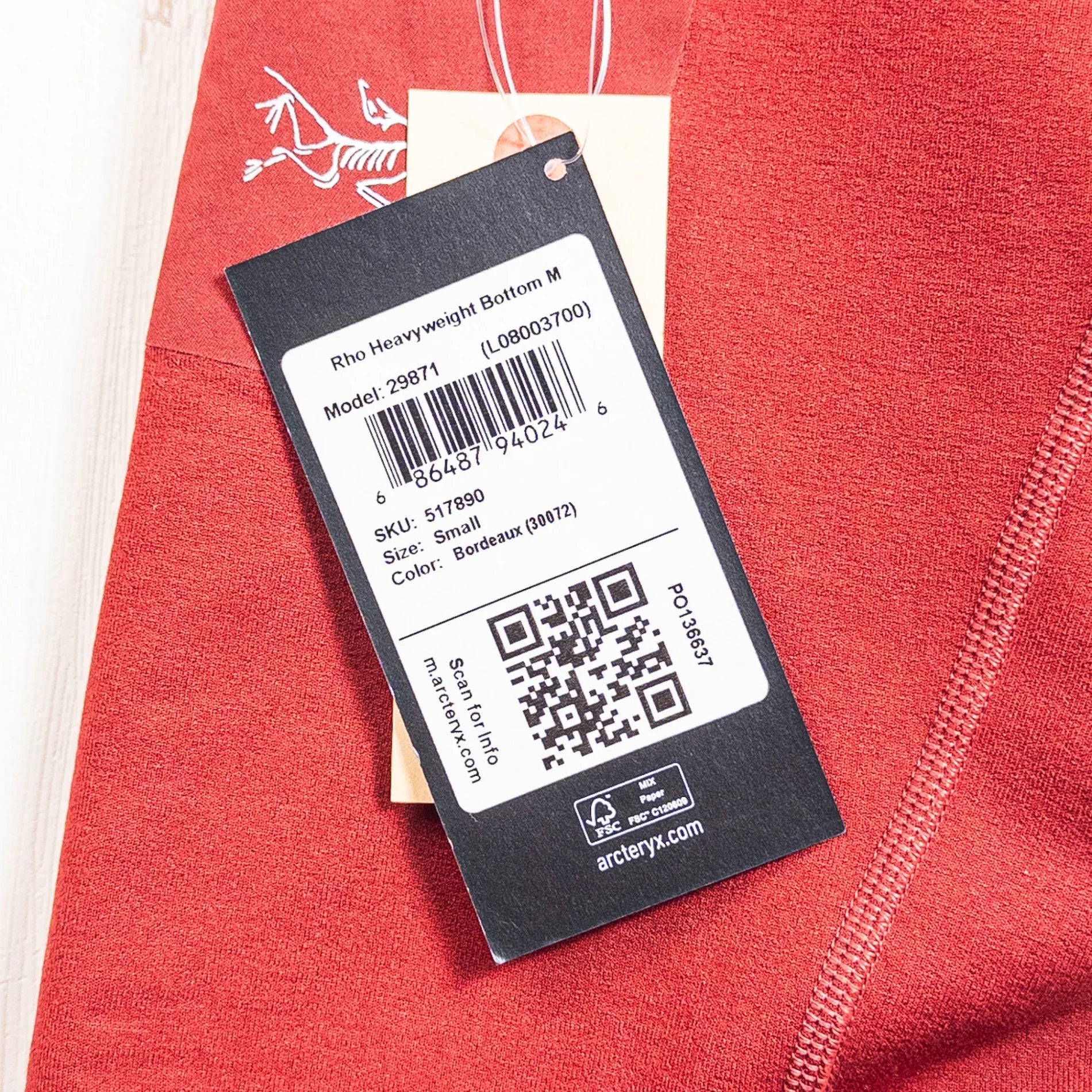 【Men's S レッド系】 Arcteryx ( アークテリクス ) ロー ヘビーウェイト ボトム Rho Heavyweight Bottom Bordeaux ポリエステル ウェア ボトムス ロングパンツ フリース z00052572 Bordeaux フリ - 【公式】2ndGEAR（セカンドギア）Webショップ【登山用品・アウトドア用品専門 買取販売店】