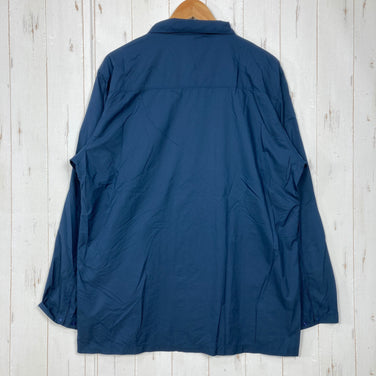 【Men's XL ネイビー系】 Mountain Hardwear ( マウンテンハードウェア ) コア エアシェル シャツ ジャケット Kor AirShell Shirt Jacket ナイロン ウェア トップス インナー シャツ ロングスリーブシャツ 化繊 z