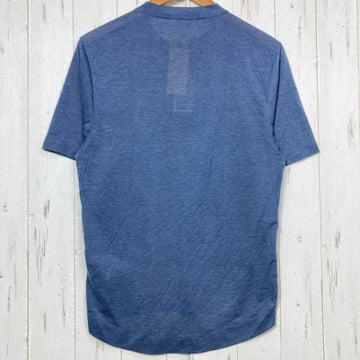 【Men's XS ネイビー系】 2022 Patagonia ( パタゴニア ) キャプリーン クール トレイル バイク ヘンリー Capilene Cool Trail Bike Henley CNY ポリエステル ウェア トップス インナー シャツ ショートスリ - 0