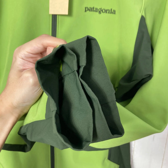 【Men's S グリーン系】 2016 Patagonia ( パタゴニア ) アズ ハイブリッド ジャケット Adze Hybrid Jacket SPYG ソフトシェル ポリエステル ウェア トップス アウター ジャケット フリース ポーラテック・ウィンドブロ