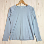 【Women's L ブルー系】 Montbell ( モンベル ) ウイックロン フィット ロングスリーブT WIC. Fit Long Sleeve T ポリエステル ウェア トップス インナー シャツ ロングスリーブTシャツ クルーネック 化繊 z0005407