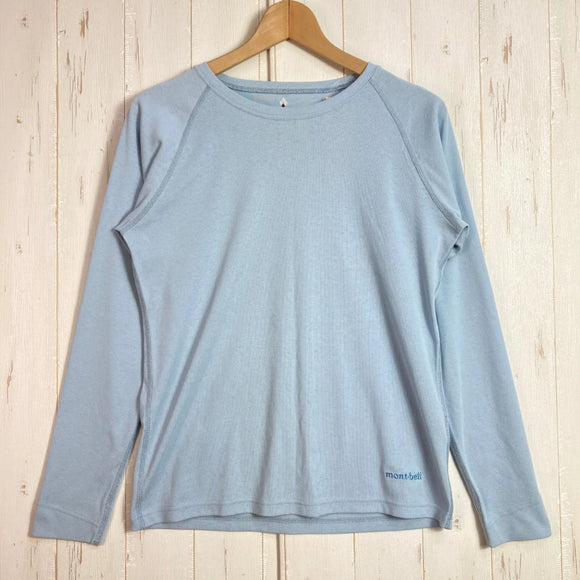 【Women's L ブルー系】 Montbell ( モンベル ) ウイックロン フィット ロングスリーブT WIC. Fit Long Sleeve T ポリエステル ウェア トップス インナー シャツ ロングスリーブTシャツ クルーネック 化繊 z0005407