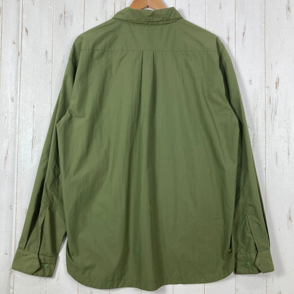 【Men's XL グリーン系】 Millet ( ミレー ) ブリーズバリヤー シャツジャケット Breathebarrier Shirt Jacket ナイロン ウェア トップス インナー シャツ ロングスリーブシャツ 化繊 z00056475  化繊 ロングスリ
