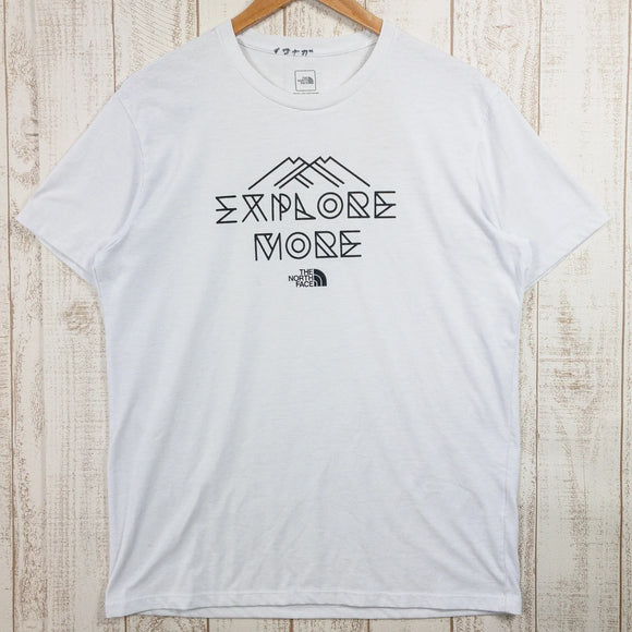 【Men's XL ホワイト系】 The North Face ( ザ・ノースフェイス ) エクスプローメッセージティー EXPLORE MESSAGE TEE ウェア トップス インナー シャツ ショートスリーブTシャツ クルーネック 化繊 z00050976 化 - 【公式】2ndGEAR（セカンドギア）Webショップ【登山用品・アウトドア用品専門 買取販売店】