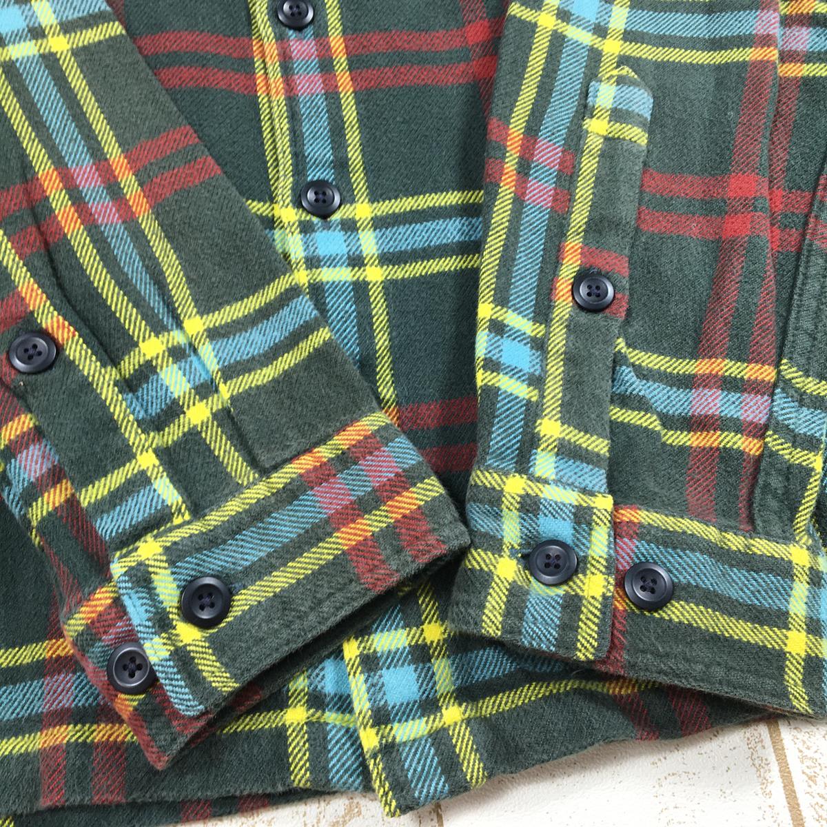 【Men's S グリーン系】 Patagonia ( パタゴニア ) フィヨルド フランネル シャツ Fjord Flannel Shirt アジアンフィット ネルシャツ 生産終了モデル 入手困難 54130 Asian Men's  コットン ロングスリーブシャ