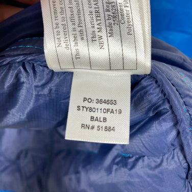 【Men's S ブルー系】 2019 Patagonia ( パタゴニア ) マクロ パフ フーディー Macro Puff Hoody BALB 生産終了モデル 入手困難 化繊ダウン ウェア トップス アウター ジャケット 化繊インサレーション z000601