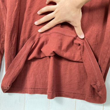 【Men's M ブラウン系】 Montbell ( モンベル ) ウォッシュアウト コットン ロングスリーブT Men's Washed Out Cotton Long Sleeve T Men's スパイラル スランテックカフ UVカット コットン ウェア トッ