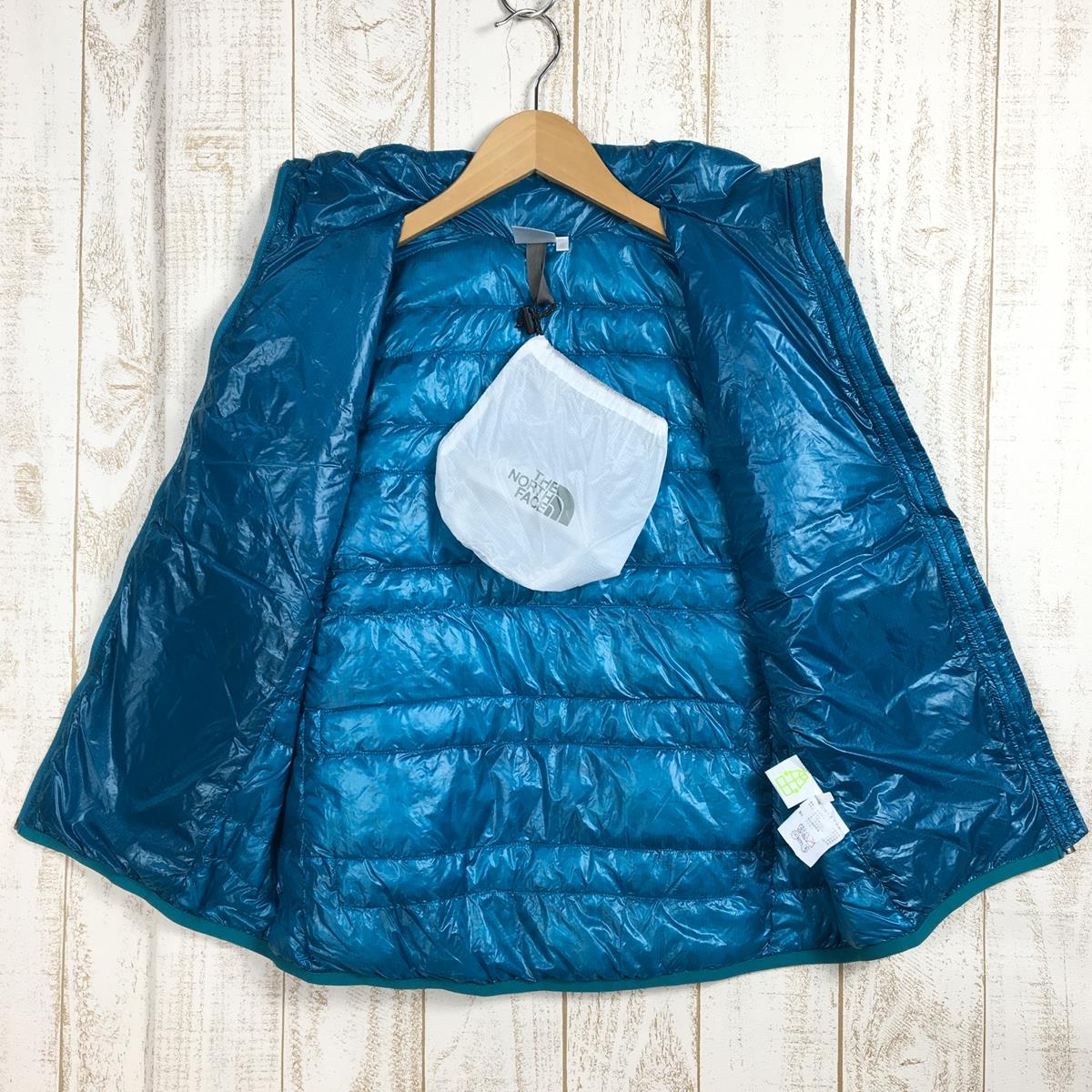 【Women's S ブルー系】 The North Face ( ザ・ノースフェイス ) ライト ヒート ジャケット Light Heat Jacket 光電子プロダウン NDW18174 Asian Women's  ダウンインサレーション アウター ジャケット