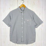 【Men's S グレー系】 Ridge Mountain Gear ( リッジマウンテンギア ) ベーシック ショートスリーブ シャツ ストライプ Basic Short Sleeve Shirt Stripe  Grey × White z00055797 G