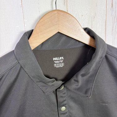 【Men's XL グレー系】 Millet ( ミレー ) リサイクル フィッシング ネット ポロ Recycled Fishing Net Polo ポリエステル ウェア トップス インナー シャツ ショートスリーブシャツ 化繊 z00058970  化繊 ショ