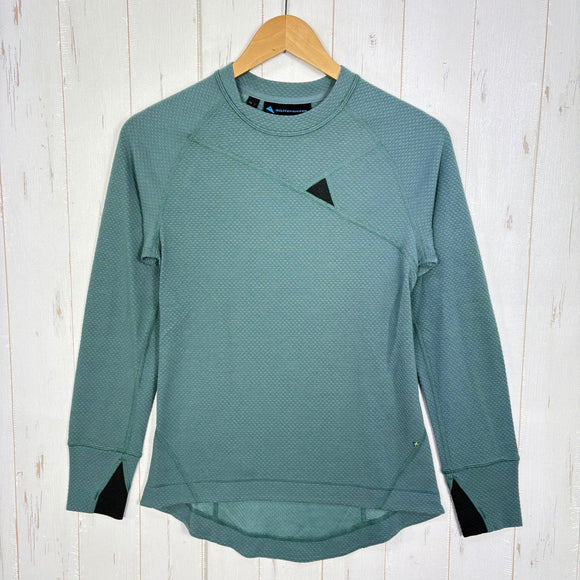 【Women's XS ブルー系】 Klattermusen ( クレッタルムーセン ) フーゲ クルー Fuge Crew ポリエステル ウェア トップス インナー シャツ ロングスリーブTシャツ クルーネック ウール z00058167  ウール ロングスリーブTシ