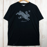 【Men's L ブラック系】 Answer4 ( アンサーフォー ) うさぎ ティー シャツ ポリエステル Asian Men's Ultra Heavy コラボ 化繊 ショートスリーブTシャツ クルーネック インナー シャツ トップス ウェア - 【公式】2ndGEAR（セカンドギア）Webショップ【登山用品・アウトドア用品専門 買取販売店】