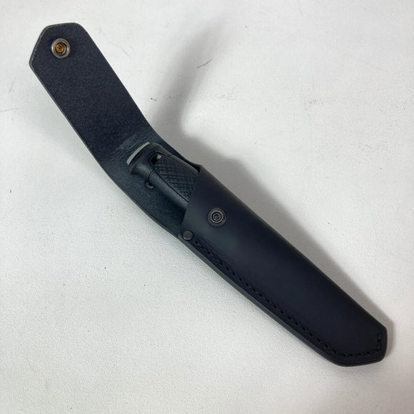 【OneSize ブラック系】 Mora Knife ( モーラナイフ ) ガーバーグ ステンレス レザーシース Garberg Stainless Leather Sheath  BK z00057462 BK ナイフ 刃物 キャンピングギア