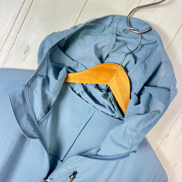 【Unisex L ブルー系】 Paper Sky Wear ( ペーパースカイ ウェア ) ウィンド シェル フーディー WIND SHELL HOODIE Blue Gray ナイロン ウェア トップス アウター ジャケット ソフトシェル z00053702 B