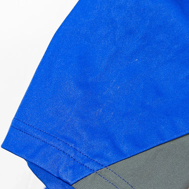 男式 L 码蓝色 Finetrack Numorapp 连帽涤纶外套软壳夹克，带 GORE-TEX 防风功能 (z0005)