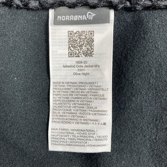 【Men's L グリーン系】 Norrona ( ノローナ ) フォルケティン オクタ ジャケット falketind Octa Jacket Olive Night ナイロン ウェア トップス アウター ジャケット フリース Teijin Octa ( 帝人オク