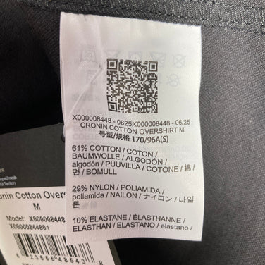 【Men's S ブラック系】 Arcteryx ( アークテリクス ) クロニン コットン オーバーシャツ Cronin Cotton Overshirt コットン ウェア トップス インナー シャツ ロングスリーブシャツ コットン z00055195  コットン