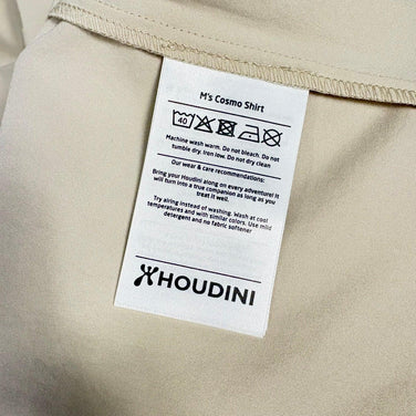 【Men's L アイボリー系】 Houdini ( フーディニ ) メンズ コスモ シャツ Men's Cosmo Shirt 238724 Foggy Mountain z00058226 Foggy Mountain 化繊 ショートスリーブシャツ インナー シャ