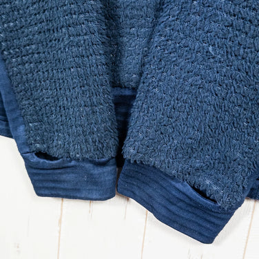 Norrona 男式 Falketind Alpha 120 拉链连帽外套，海军蓝，涤纶羊毛夹克，带 Polartec Alpha z000