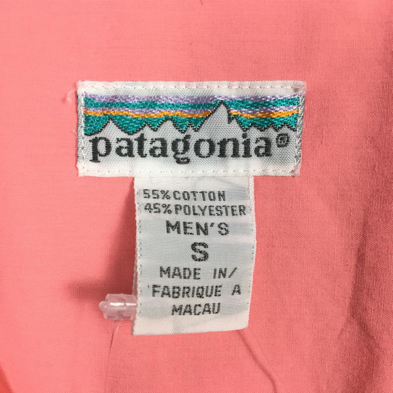 【Men's S ピンク系】 Patagonia ( パタゴニア ) ロングスリーブ スナップ シャツ Long Sleeve Snap Shirt グァバ 白タグ ビンテージ 入手困難 52331 International Men's Guava コットン ロ