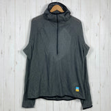 Senchi Designs Alpha 90 半拉链连帽衫，男女通用，加大码，灰色，深鼠尾草色，难找，涤纶，上衣，外套