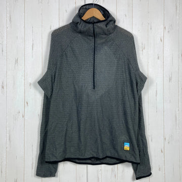 【Unisex XL グレー系】 Senchi Designs ( センチデザインズ ) アルファ 90 フーディ ウィズ ハーフジップ Alpha 90 Hoodie W Half Zip Dark Sage 入手困難 ポリエステル ウェア トップス アウター ジャ