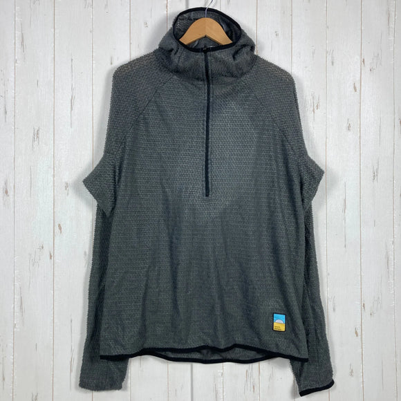 【Unisex XL グレー系】 Senchi Designs ( センチデザインズ ) アルファ 90 フーディ ウィズ ハーフジップ Alpha 90 Hoodie W Half Zip Dark Sage 入手困難 ポリエステル ウェア トップス アウター ジャ