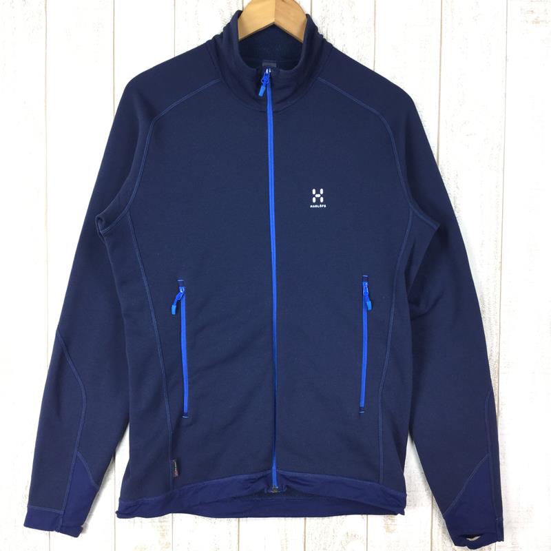 [男士 M 海军蓝] Haglofs Bungy 3 Jacket Bungy Iii Jacket Polartec Power Stretch 603180 男士抓绒外套上衣